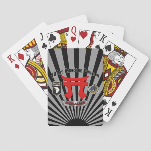 101. Luftlandedivision Rakkasans Spielkarten (Rückseite)