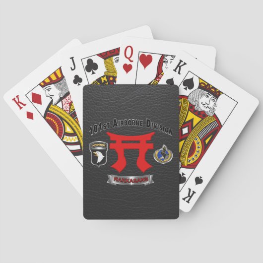 101. Luftlandedivision Rakkasans Spielkarten (Rückseite)