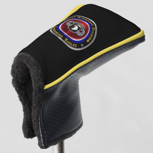 101. Luftlandedivision „Screaming Eagles“ Flügel Golf Headcover (3/4 Vorderseite)