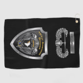 101. Luftlandedivision “Screaming Eagles” Golfhandtuch (Horizontal)