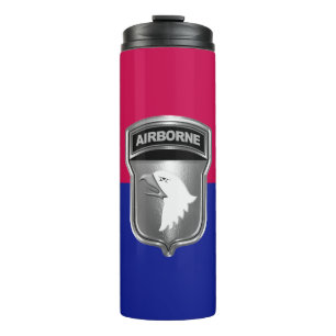 101. Luftlandedivision Silberner Schreiender Adler Thermosbecher