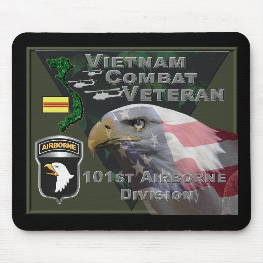 101. Luftlandedivision Vietnam Veteran Mousepad (Vorne)