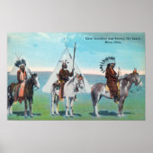 101 Ranch-Ansicht des Chefguts und der Braves Poster (Vorne)