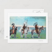 101 Ranch-Ansicht des Chefguts und der Braves Postkarte (Vorne/Hinten)