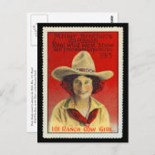101 Ranch Cowgirl Poster Briefmarke #4, Panama-Pac Postkarte (Vorne/Hinten)