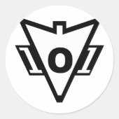 101. RUNDER AUFKLEBER (Vorderseite)