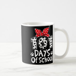 101 Schultage Süßer Hund Glücklicher 100. Tag Schü Kaffeetasse