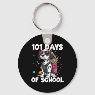 101 Tage Hundejunge in der Schule Kinder am 100. S Schlüsselanhänger