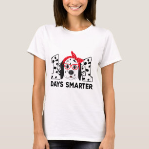 101 Tage schlauer 101. Tag Schule Dalmatiner Hund T-Shirt