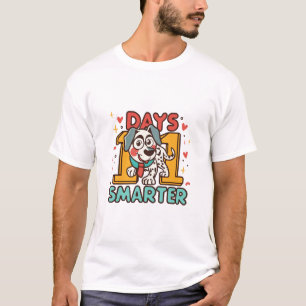 101 Tage schlauer Dalmatiner Hund T-Shirt