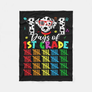 101 Tage Schule 1. Klasse Hund 100 Tage Smarter St Fleecedecke