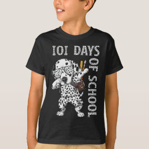 101 Tage Schule Dabbing Dalmatiner Hund Lehrer Kin T-Shirt
