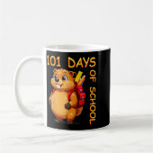 101 Tage Schule Dabbing Groundhog Lustiger Lehrer Kaffeetasse (Links)