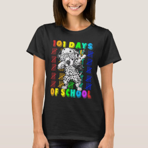 101 Tage Schule Dalmatiner Hund 100 Tage Schlauer  T-Shirt