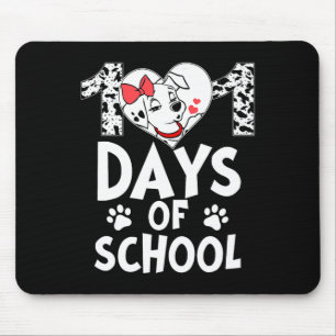 101 Tage Schule Niedlich Hund Happy 100 Tage Lehre Mousepad