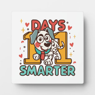 101 Tage smarter Dalmatiner Hund Fotoplatte