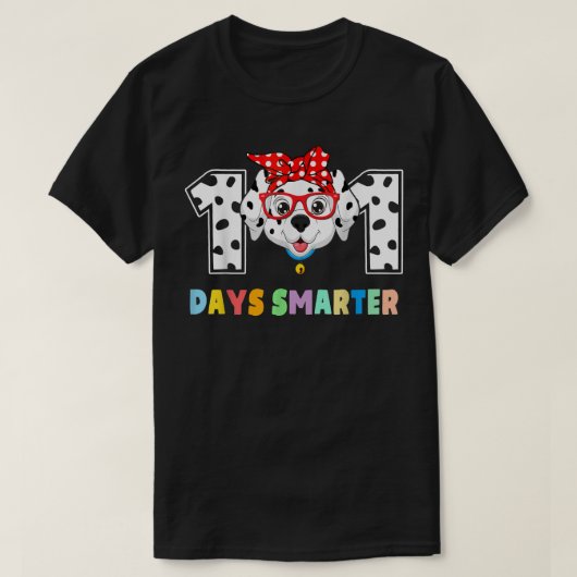 101 Tage Smarterer Dalmatinalunterricht Kinder T-Shirt (Design vorne)