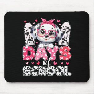 101 Tage Süßer Hund 100. Tag Der Schule Mädchen Le Mousepad