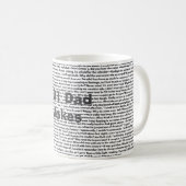 101 Vater Jokes , Funny Vater Kaffeetasse (VorderseiteRechts)