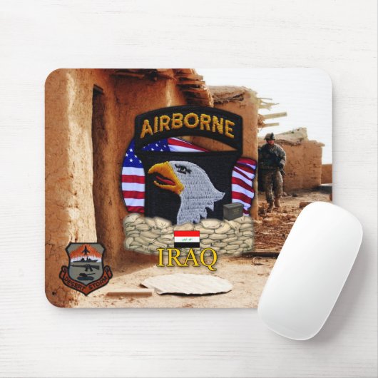 101st ABN Div. im Flugzeug Abteilung, die Eagles Mousepad (Mit Mouse)