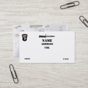 101st ABN Div. im Flugzeug Abteilung, die Eagles Visitenkarte