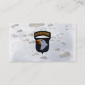 101st ABN Div. im Flugzeug Abteilung, die Eagles Visitenkarte (Rückseite)