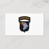101st ABN im Flugzeug Abteilung, die Visitenkarte (Rückseite)