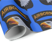 101st Airborne ABN Screaming Eagles Veterans Vets Geschenkpapier (Rolleneckpunkt)