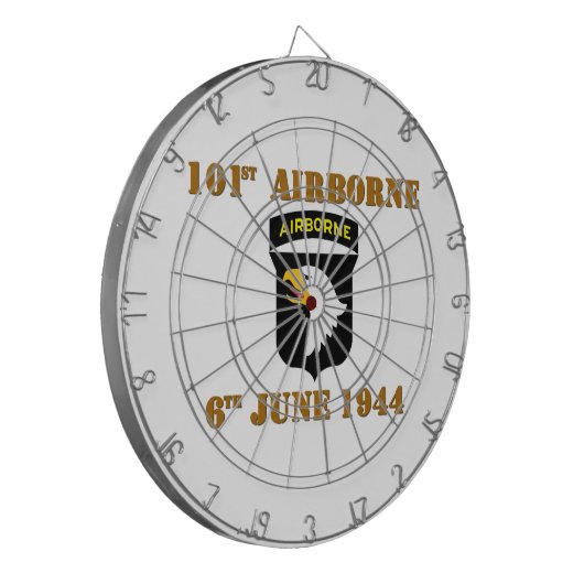 101st Airborne D-Day Normandy Dartscheibe (Vorderseite Links)