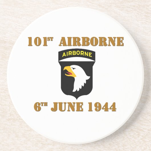 101st Airborne D-Day Normandy Getränkeuntersetzer (Vorne)