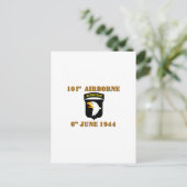 101st Airborne D-Day Normandy Postkarte (Stehend Vorderseite)