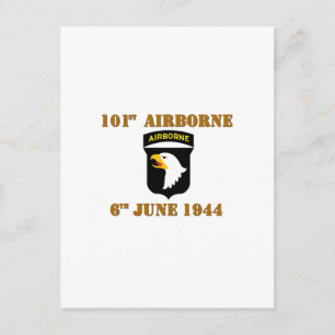 101st Airborne D-Day Normandy Postkarte