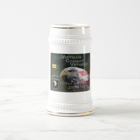 101st Airborne Div Vietnam Veteran Bierglas (Mittel)