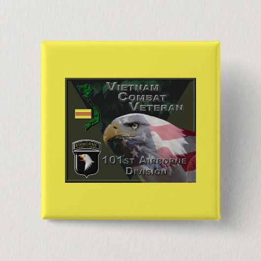 101st Airborne Div Vietnam Veteran Button (Vorderseite)