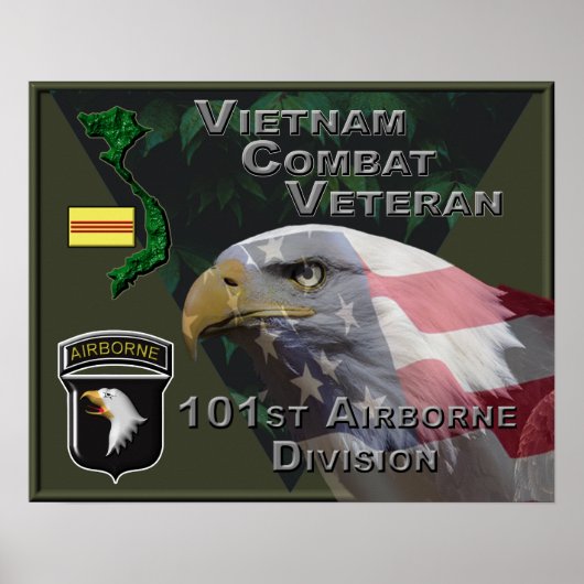 101st Airborne Div Vietnam Veteran Poster (Vorne)