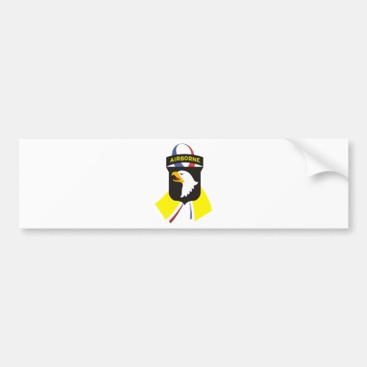 101st_Airborne_Division-1ribbon Autoaufkleber (Vorne)