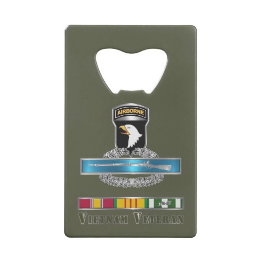 101st Airborne Division Vietnam Veteran  Geldbeutel Flaschenöffner (Vorderseite)