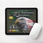 101st Airborne Division Vietnam Veteran Mousepad (Mit Mouse)
