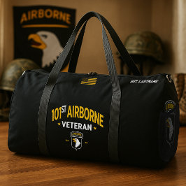 101st Airborne Veteran Tribute Personalized Duffle Bag