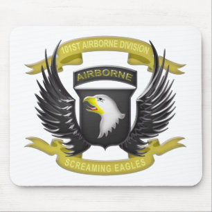 101st Im Flugzeug 3D Mousepad