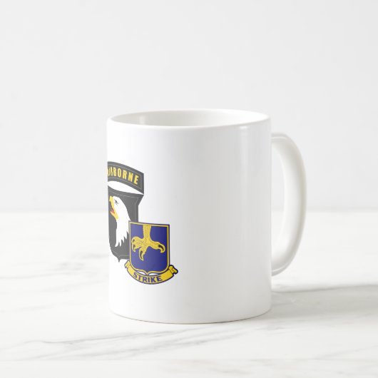 101st Im Flugzeug 502. Infanterie Kaffeetasse (VorderseiteRechts)