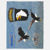 101st IM FLUGZEUG ABTEILUNG Fleecedecke (Vorderseite)