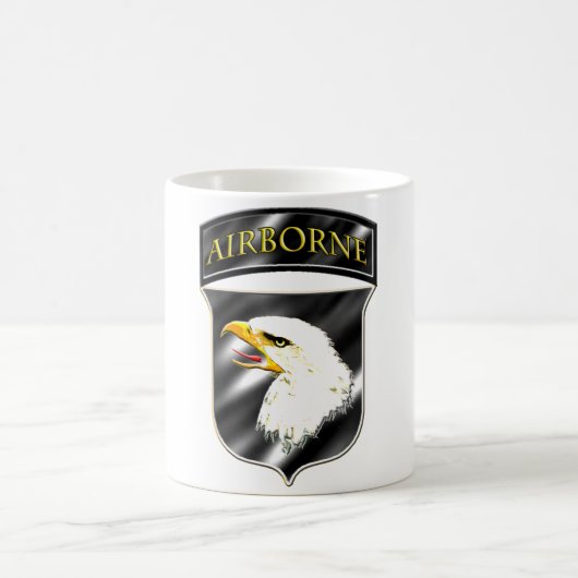 101st Im Flugzeug Abteilung Kaffeetasse (Mittel)