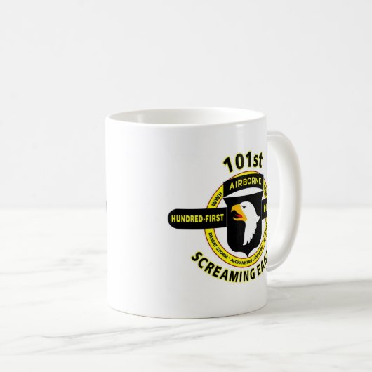 101ST IM FLUGZEUG ABTEILUNG "SCHREIENDE ADLER " KAFFEETASSE (VorderseiteRechts)
