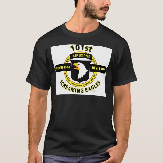 101ST IM FLUGZEUG ABTEILUNG "SCHREIENDE ADLER " T-Shirt (Vorderseite)