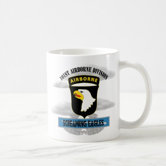 101st Im Flugzeug Abteilung "schreiender Eagles " Kaffeetasse (Rechts)
