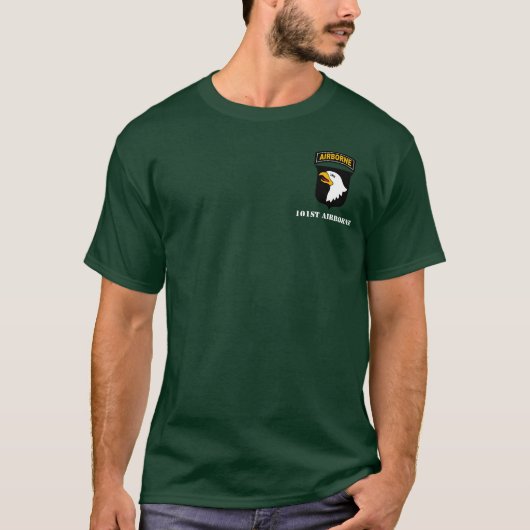 101st Im Flugzeug Abteilung "schreiender Eagles " T-Shirt (Vorderseite)