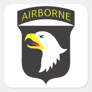 101st Im Flugzeug Aufkleber
