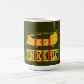 101st Im Flugzeug Chinook-PilotTasse der Kaffeetasse (Mittel)