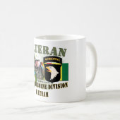 101st Im Flugzeug Div.-Vietnam (w/CIB) Kaffeetasse (VorderseiteRechts)